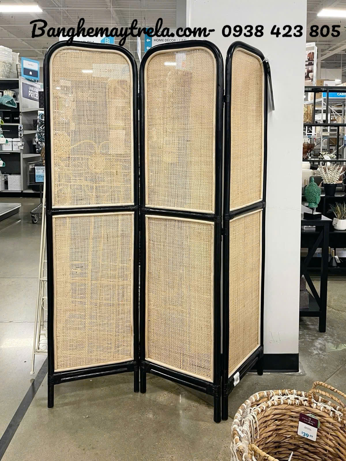 Bình phong mây tre đan giá rẻ